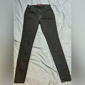 Black JLo Low Rise Skinny Jeans Size: 0